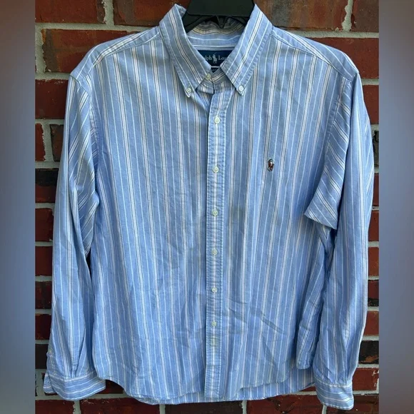 Polo by Ralph Lauren Mens Long Sleeve Button Down Striped Shirt. Size XL - Picture 1 of 5